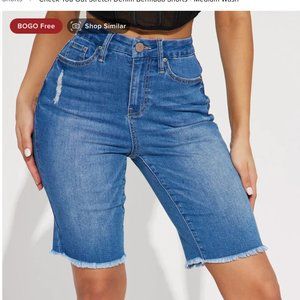NWT Fashion Nova Stretch Denim Short Size 15